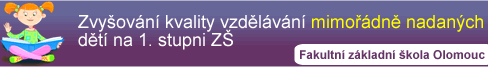 Zvyovn kvality vzdlvn mimodn nadanch dt na 1. stupni Z